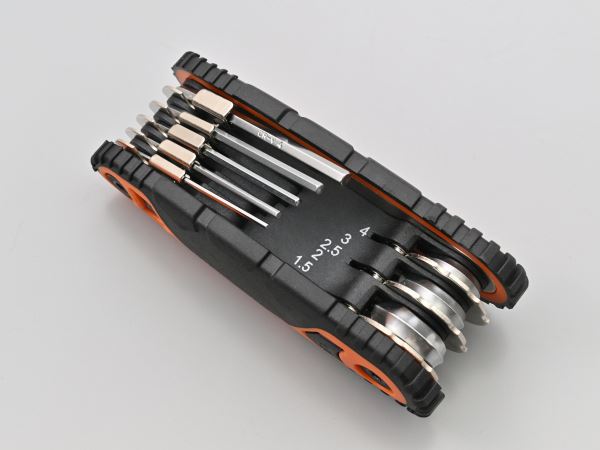 Hex key set with angle lock, metric sizes