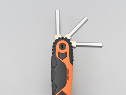 Hex key set with angle lock, metric sizes