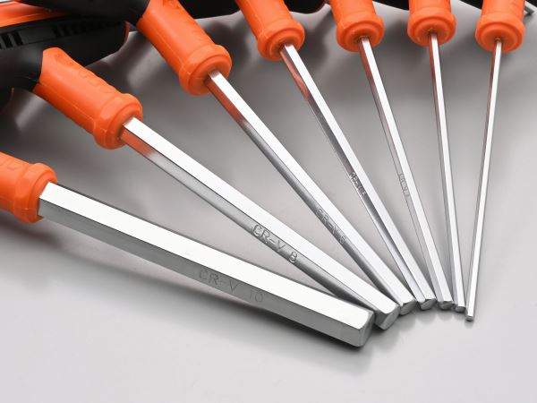 T-Handle Hex Key Set, Metric, 7-Piece