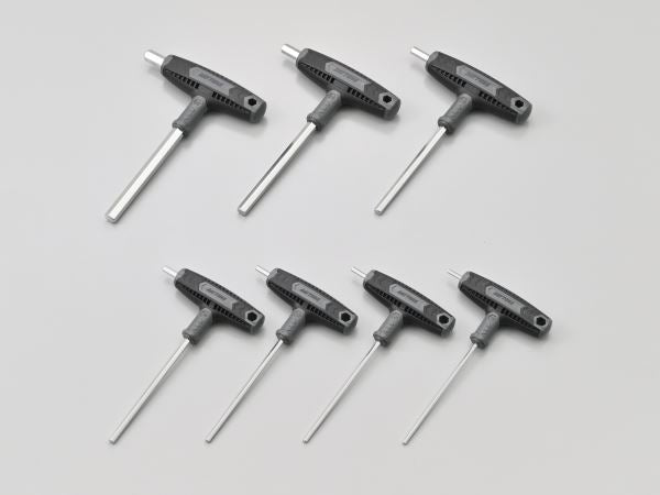 T-handle Hex Key Set, Inch Sizes, 7-piece