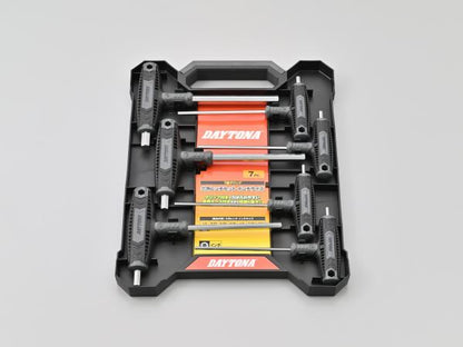 T-handle Hex Key Set, Inch Sizes, 7-piece
