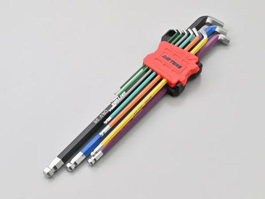 マルチカラー 六角レンチセット ショート インチサイズ 9本セット