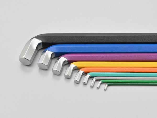 マルチカラー 六角レンチセット ショート インチサイズ 9本セット