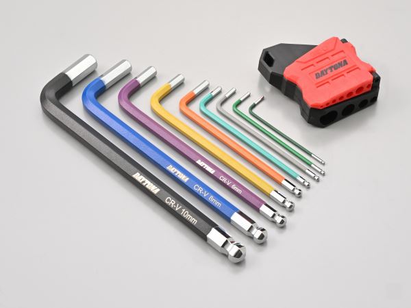 マルチカラー 六角レンチセット ミリサイズ 9本セット
