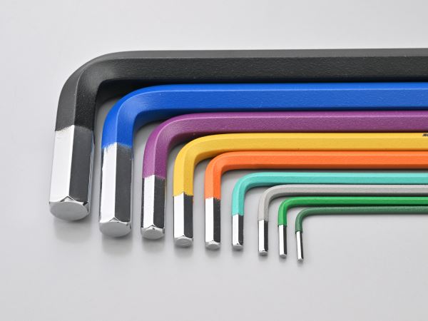 マルチカラー 六角レンチセット ミリサイズ 9本セット