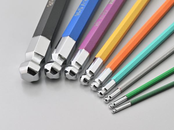 マルチカラー 六角レンチセット インチサイズ 9本セット