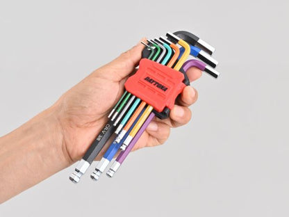 マルチカラー 六角レンチセット インチサイズ 9本セット
