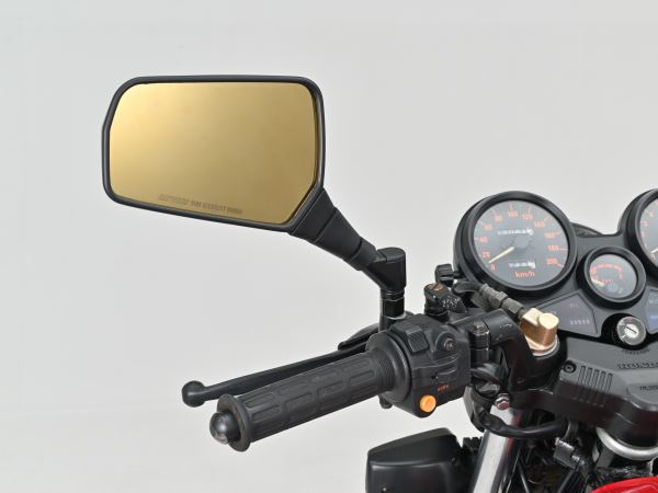 ハイビジミラー GXミラー スクエア ゴールド M10正ネジ 片側1個入り