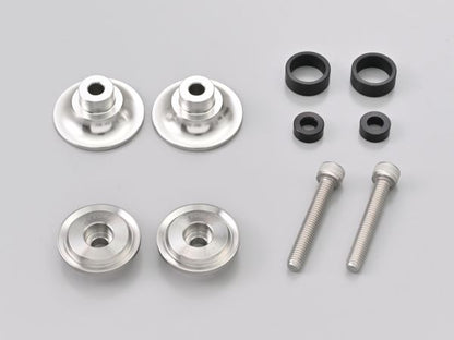 Swingarm Spools Nylon Grip M6 Silver