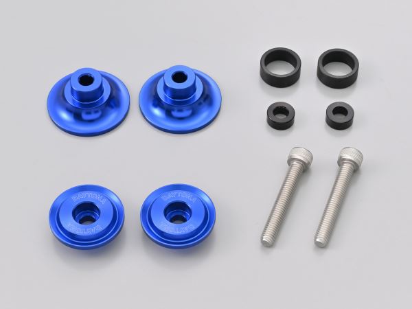 Swingarm Spools, Nylon Grip, M6, Blue