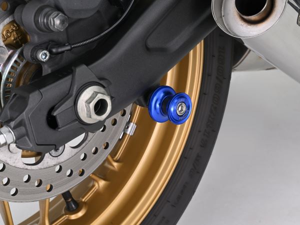 Swing Arm Spools Nylon Grip M8 Blue