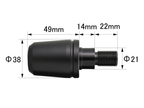 超ヘビーウエイトバーエンド YAMAHA車 M16 455g 左右セット MT-09/SP XSR900 MT-07 XSR700