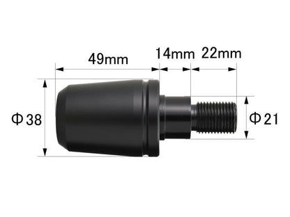 超ヘビーウエイトバーエンド YAMAHA車 M16 455g 左右セット MT-09/SP XSR900 MT-07 XSR700