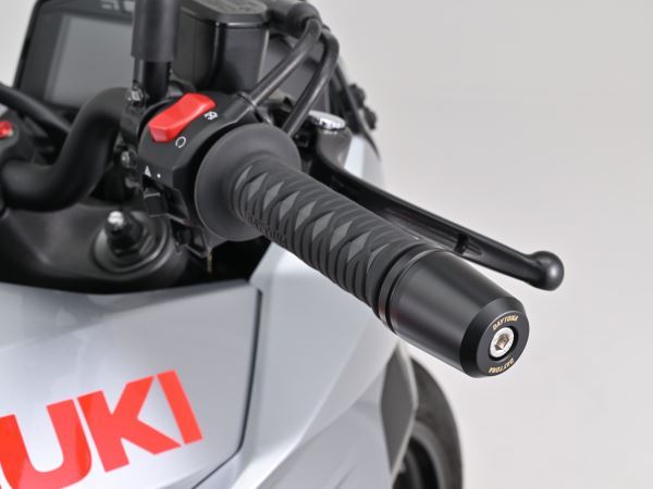 超ヘビーウエイトバーエンド SUZUKI車 汎用ハンドル 内径Φ17-Φ19 445g 左右セット 汎用