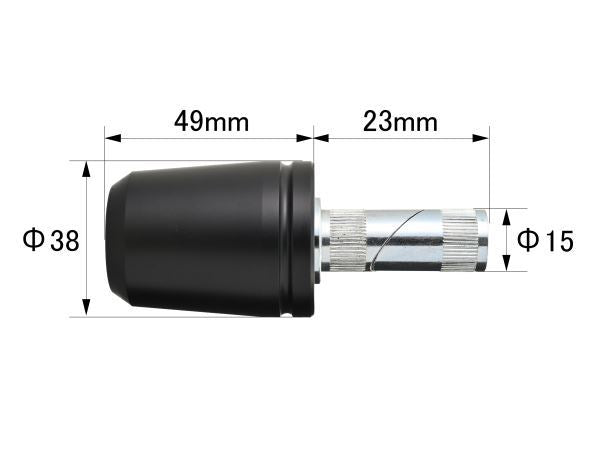 超ヘビーウエイトバーエンド SUZUKI車 汎用ハンドル 内径Φ15-Φ17 435g 左右セット 汎用