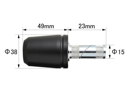 超ヘビーウエイトバーエンド SUZUKI車 汎用ハンドル 内径Φ15-Φ17 435g 左右セット 汎用