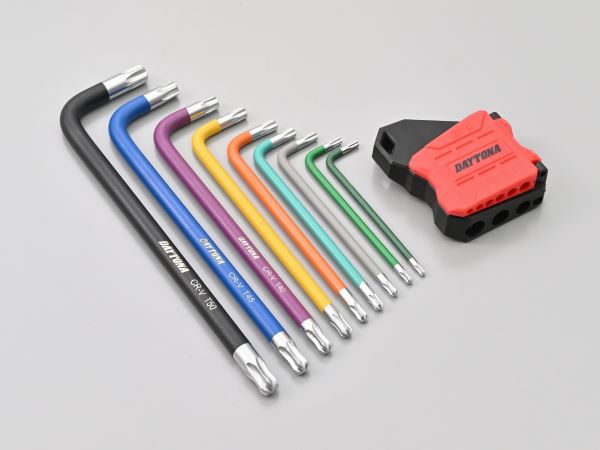 Multicolor Hexalobular (Torx) Wrench Set, 9-piece, Multicolor