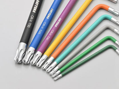 Multicolor Hexalobular (Torx) Wrench Set, 9-piece, Multicolor