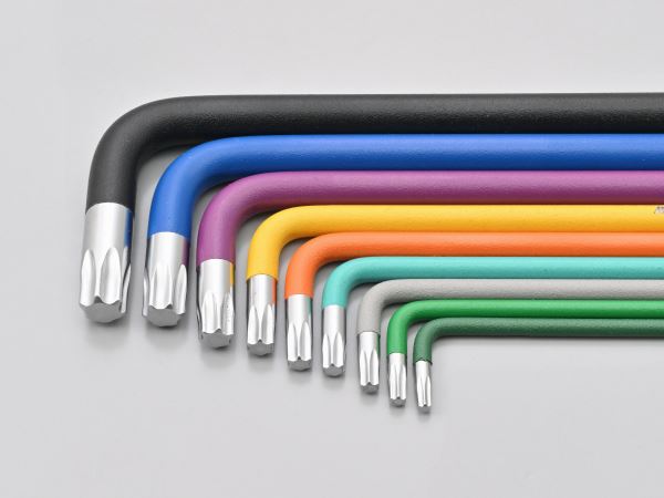 Multicolor Hexalobular (Torx) Wrench Set, 9-piece, Multicolor