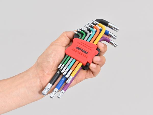Multicolor Hexalobular (Torx) Wrench Set, 9-piece, Multicolor