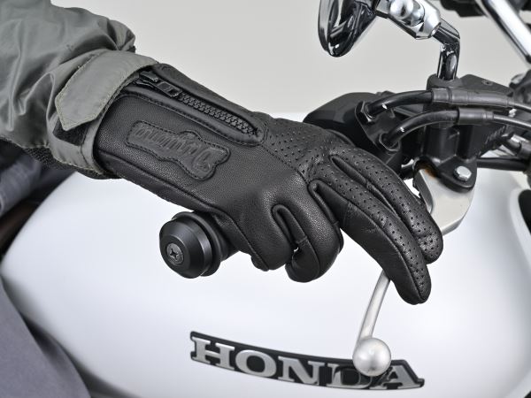 DG-020 パーシャルフィットレザーグローブ ブラック