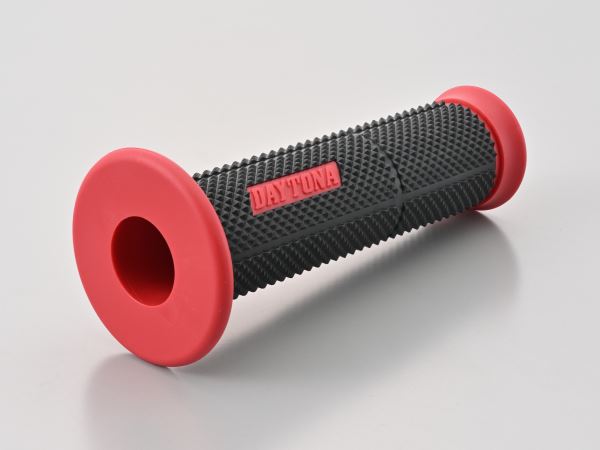 Grippy Grip GG-DUAL-BASE2 Through-hole Ends Black/Red, 123mm Length, for Φ22.2 Handlebars
