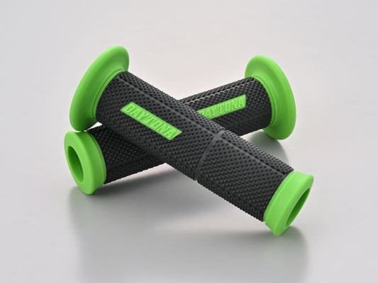 グリッピー グリップ  GG-DUAL-BASE2 エンド貫通 ブラック/グリーン 全長123mm Φ22.2ハンドル用