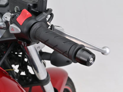 Aluminum Billet Bar Ends for OEM Handlebars, Surface Type, Honda M6, Black