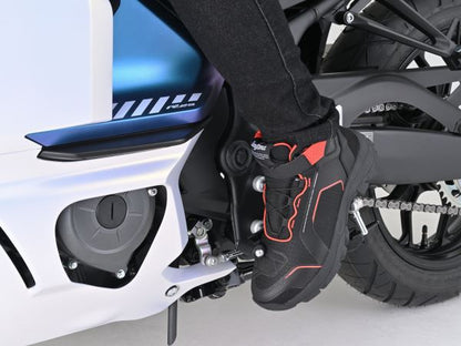 DS-502 R-WPライディングシューズ ブラック/レッド