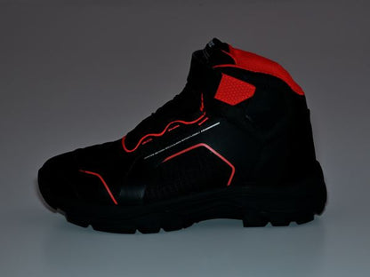 DS-502 R-WPライディングシューズ ブラック/レッド