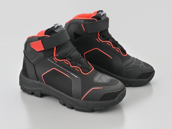 DS-502 R-WPライディングシューズ ブラック/レッド