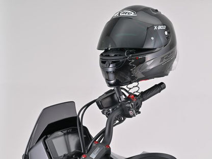 ヘルメットホルダー マスターシリンダークランプタイプ ミラーホルダー付き 汎用