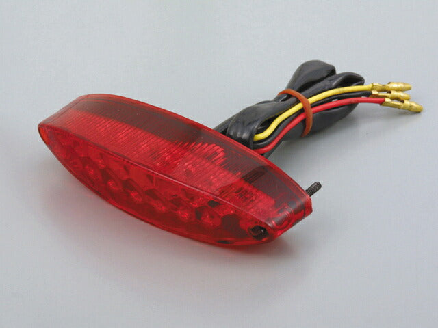 スリムオーバルテール LED レッド レンズ