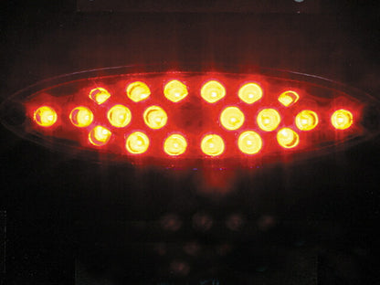 スリムオーバルテール LED レッド レンズ
