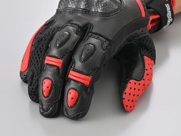 HBG-053 スポーツメッシュグローブ ブラック/レッド