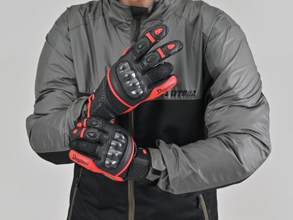 HBG-053 スポーツメッシュグローブ ブラック/レッド