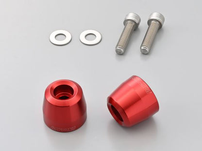Aluminum Billet Bar End for OEM Handlebar, Surface Type, Kawasaki, M8, Red