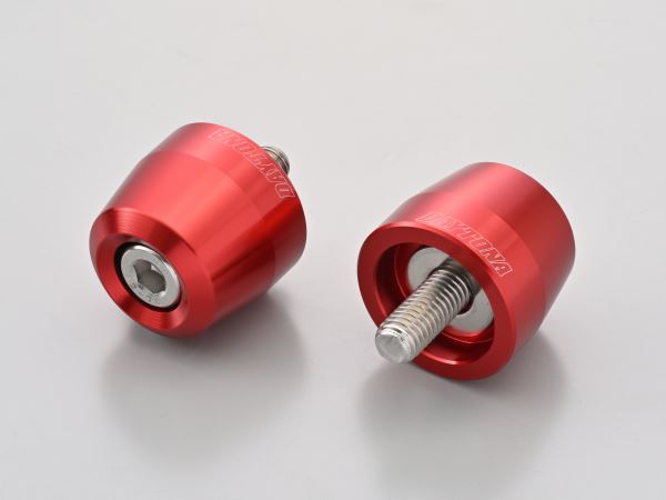 Aluminum Billet Bar End for OEM Handlebar, Surface Type, Kawasaki, M8, Red