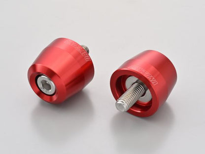 Aluminum Billet Bar End for OEM Handlebar, Surface Type, Kawasaki, M8, Red