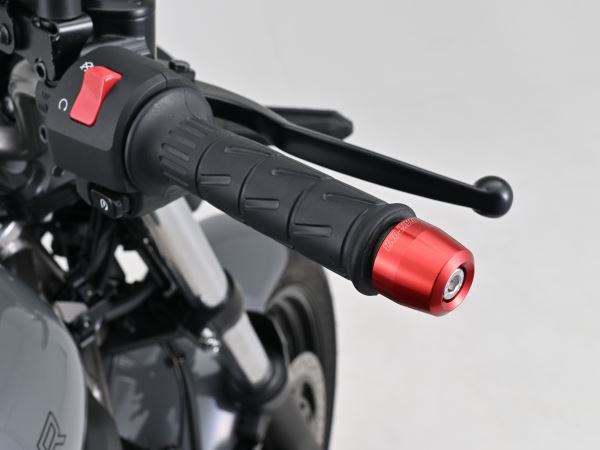 Aluminum Billet Bar End for OEM Handlebar, Surface Type, Kawasaki, M8, Red