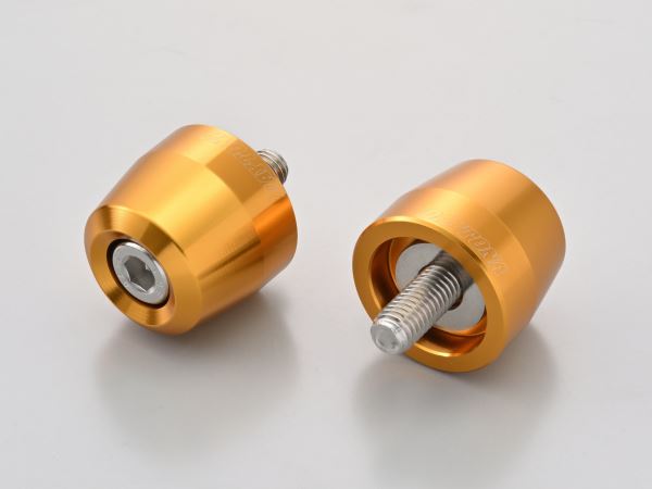 Aluminum Billet Bar Ends for OEM Handlebars, Surface Type, Kawasaki M8, Champagne Gold