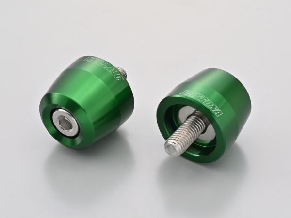 Aluminum Billet Bar Ends for OEM Handlebars, Surface Type, Kawasaki M8, Green