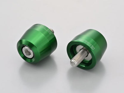 Aluminum Billet Bar Ends for OEM Handlebars, Surface Type, Kawasaki M8, Green