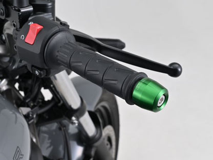 Aluminum Billet Bar Ends for OEM Handlebars, Surface Type, Kawasaki M8, Green