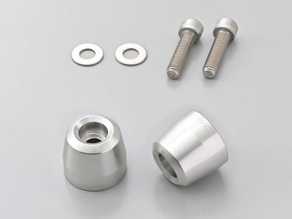 Aluminum Billet Bar Ends Surface for Kawasaki OEM Handlebars M8 Type Silver