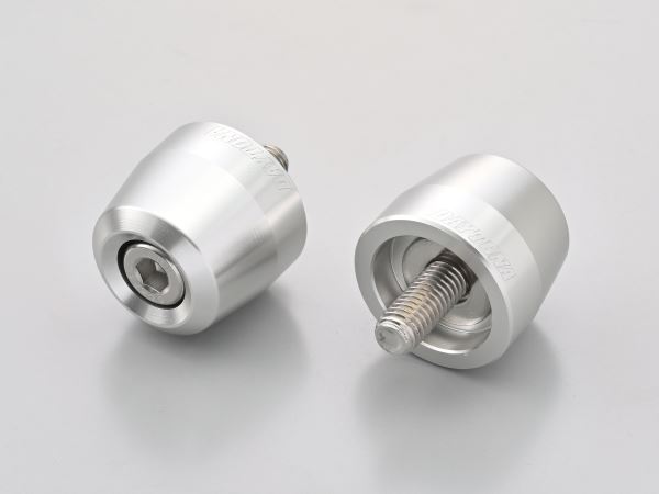 Aluminum Billet Bar Ends Surface for Kawasaki OEM Handlebars M8 Type Silver