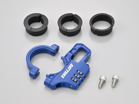 スレンダーヘルメットロック ダイヤルタイプ ブルー 幅12mm