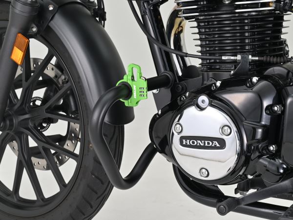 スレンダーヘルメットロック ダイヤルタイプ グリーン 幅12mm