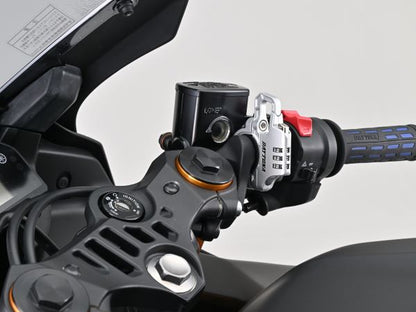 スレンダーヘルメットロック ダイヤルタイプ シルバー 幅12mm