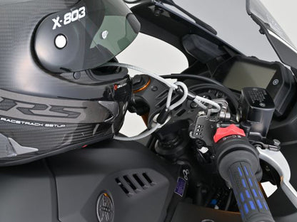 スレンダーヘルメットロック ダイヤルタイプ ケーブル付き グレー 幅12mm